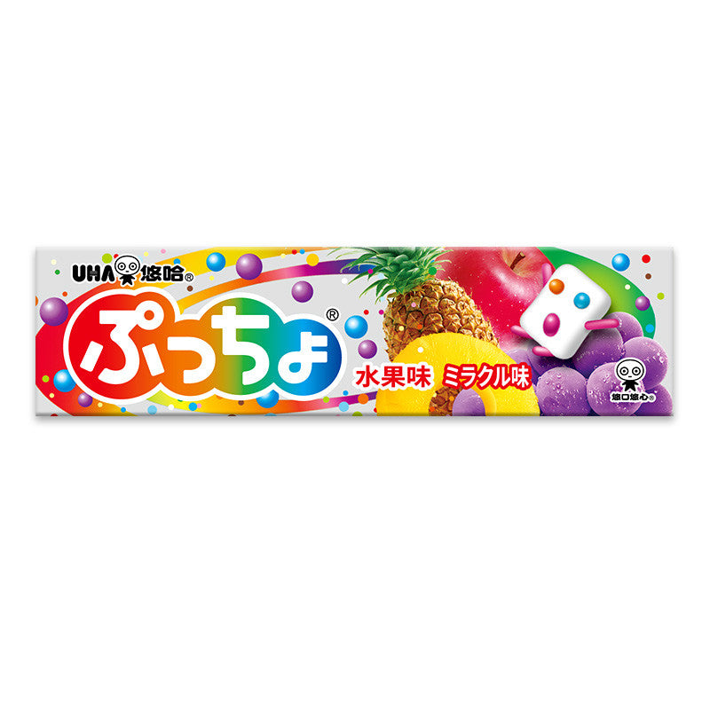 UHA Puccho Chewy Bonbons aux Fruits Mélangés 50g