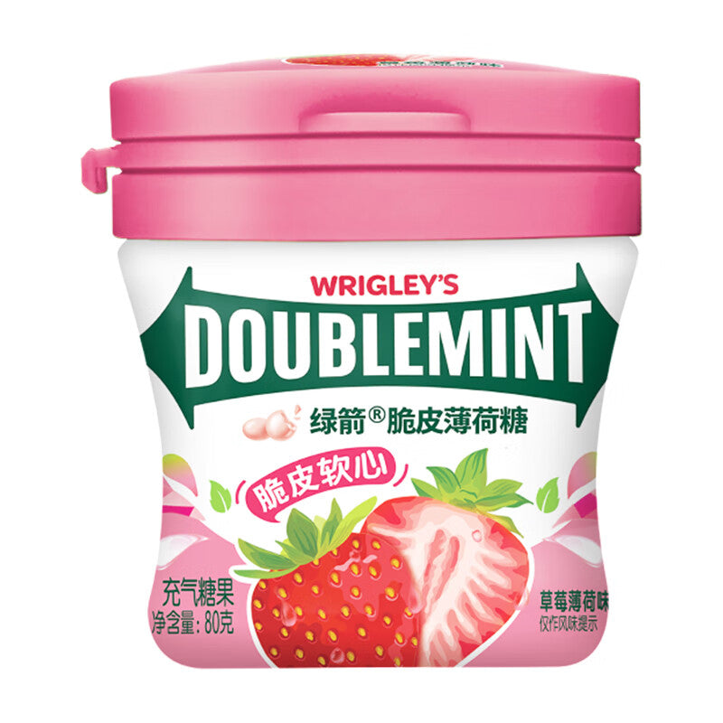 Wrigley's Strawberry Chewy Mint Candy 80g