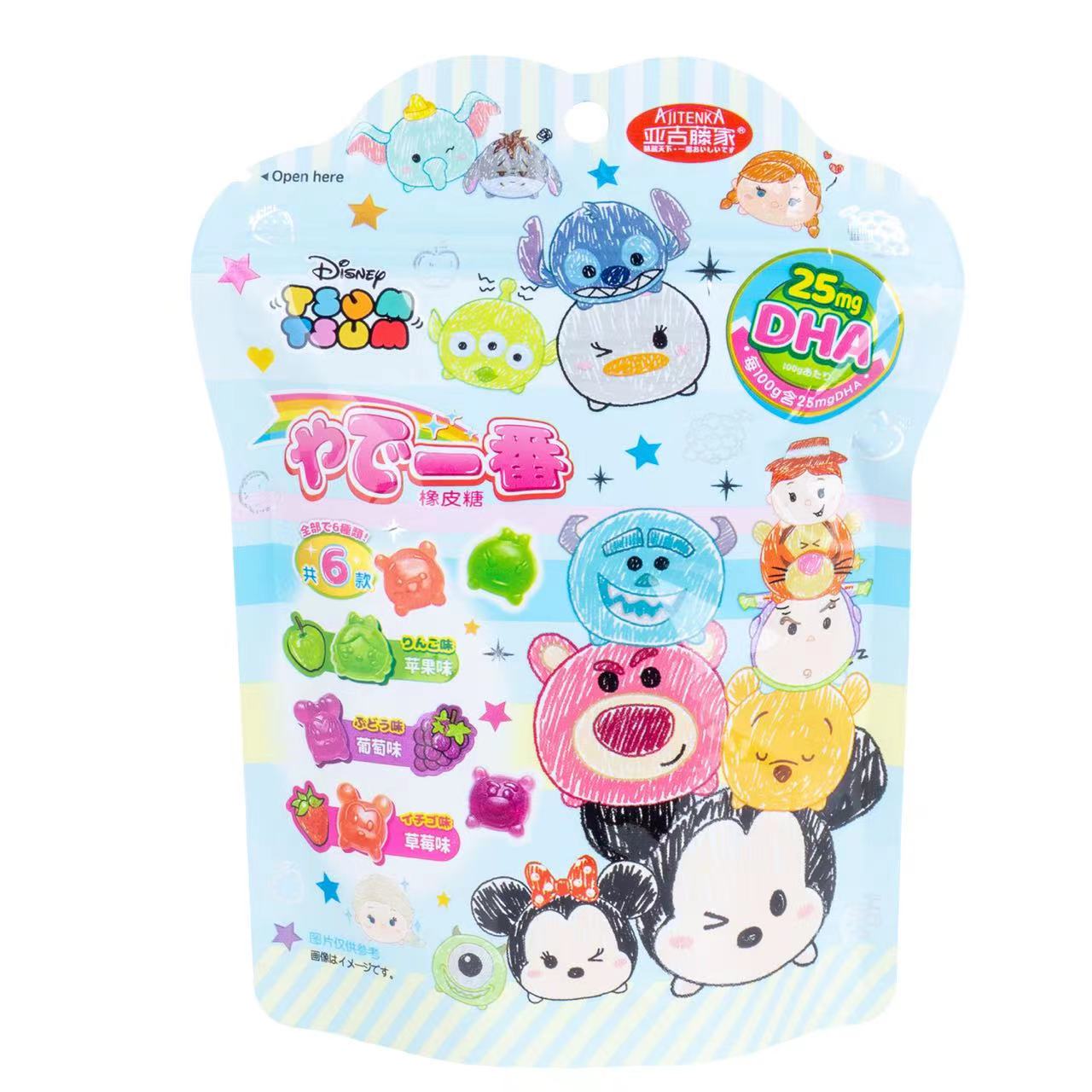 Ajitenka Tsum Tsum Bonbons gélifiés aromatisés aux fruits 60g