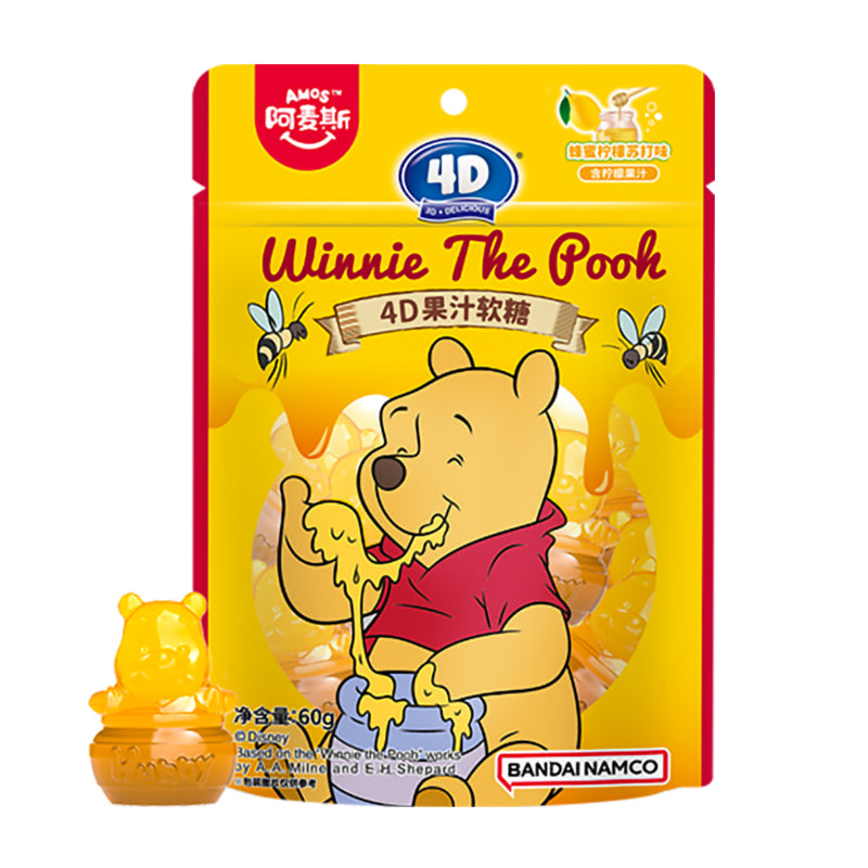 Délicieux Amos Winnie l’ourson Miel Citron Soda Bonbons Gélifiés 60g