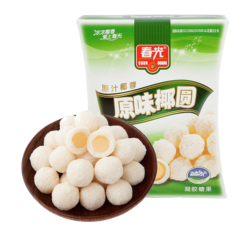 ChunGuang Boule de noix de coco originale Bonbons gélifiés 135g