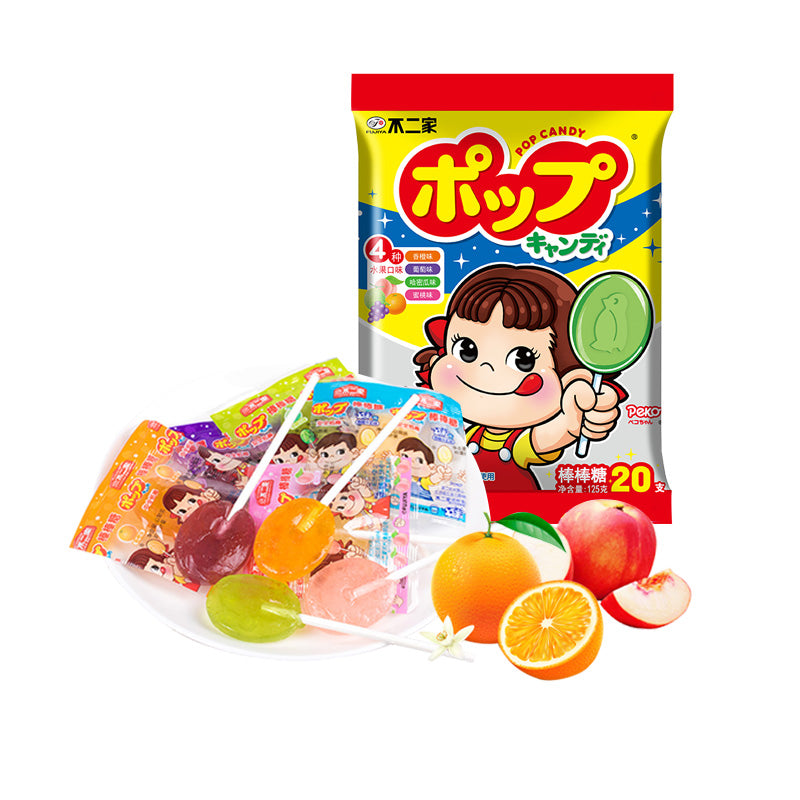 Fujiya Fruit Flavored Lollipop 125g