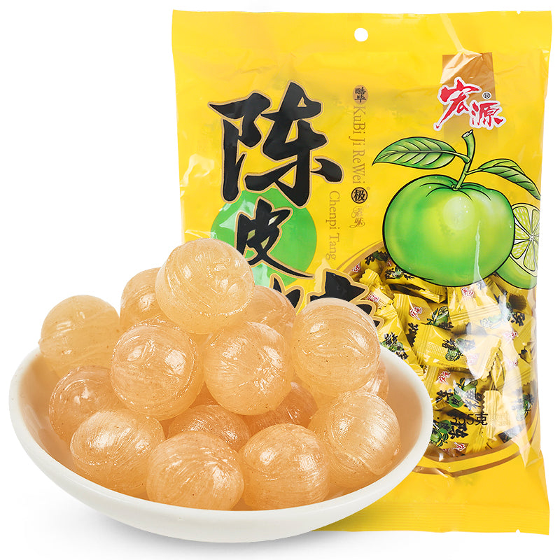 Délicieux Hongyuan Tangerine Peel Hard Candy Chenpi Candy 80g