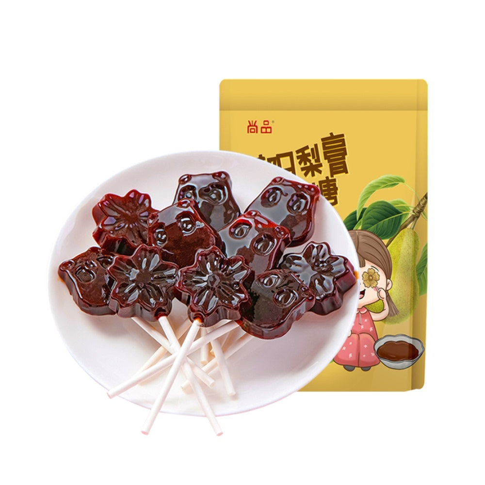 Delicious Shangpin Autumn Pear Paste Lollipops Candy 80g