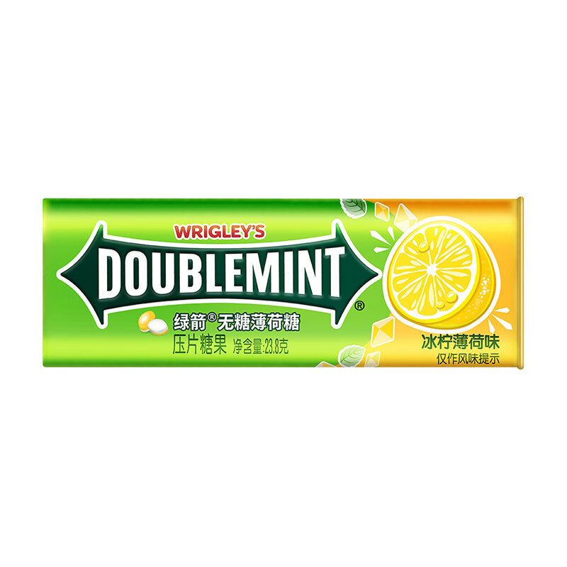 Delicious Wrigley’s Doublemint Glace Sans Sucre Bonbons au Citron Menthe 23.8g