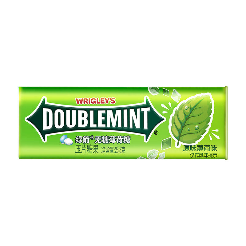 Delicious Wrigley's Doublemint Sugar-Free Original Mint Candy 23.8g