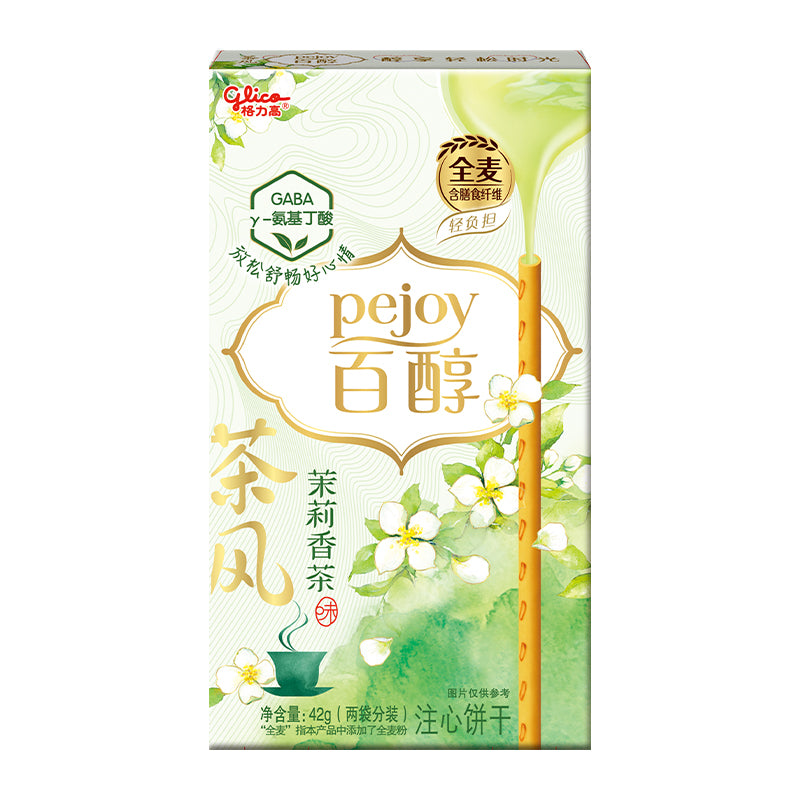 Glico Pejoy Bâtonnets de Biscuits Aromatisés au Thé au Jasmin 42g