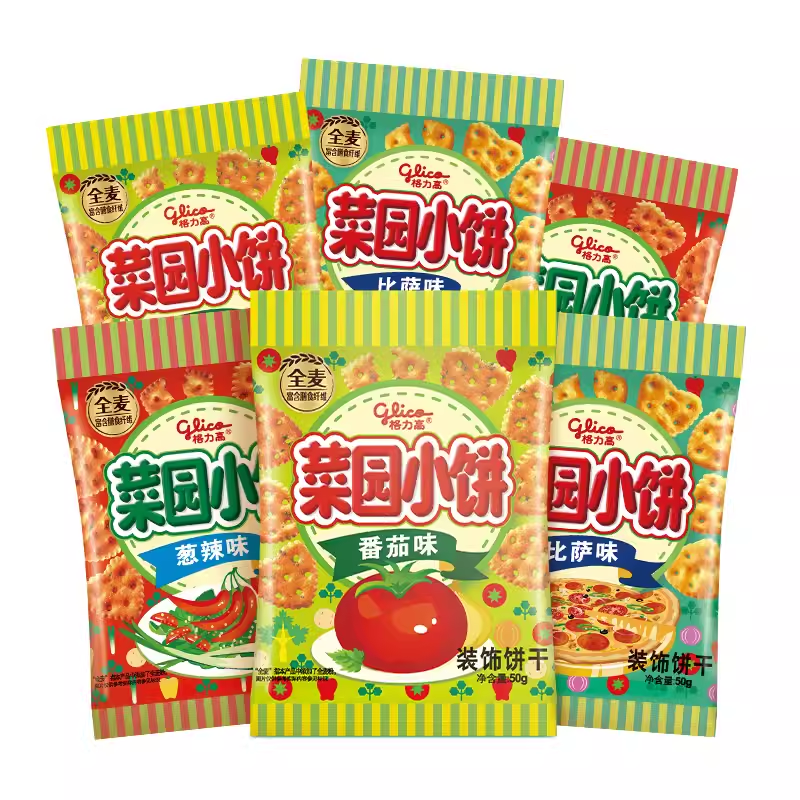 Delicious Glico’s Garden Mini Crackers Combo Pack 300g