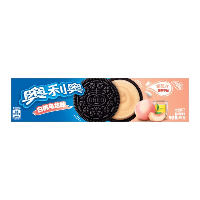 Delicious Oreo White Peach Oolong Flavor Cookies 97g