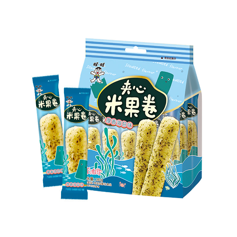 Délicieux rouleau de craquelins de riz Want-Want 180g