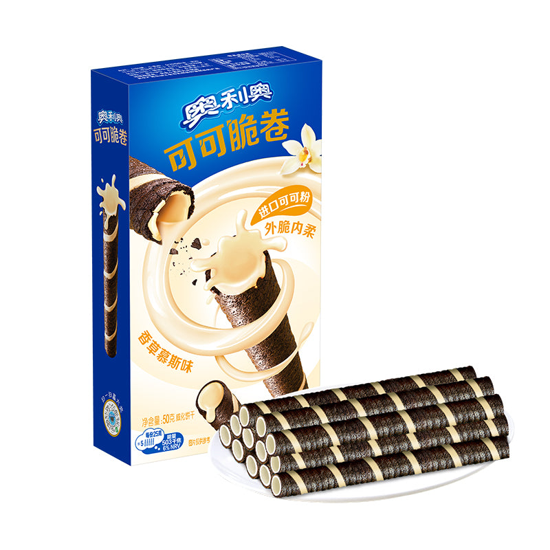 Oreo Wafer Roll Mousse Vanille Saveur 50g