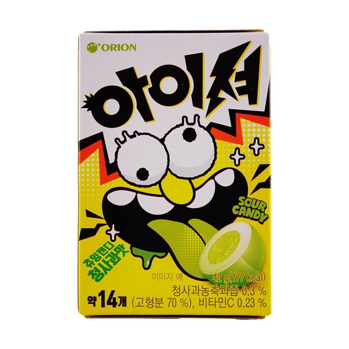 ORION SoulBonbons gélifiés à la pomme verte, 40 g, l'emballage peut varier | Snacksgift