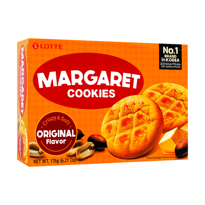 LOTTE Korea MARGARET COOKIES Soft Cookies with Nuts 12packs 176g | Snacksgift