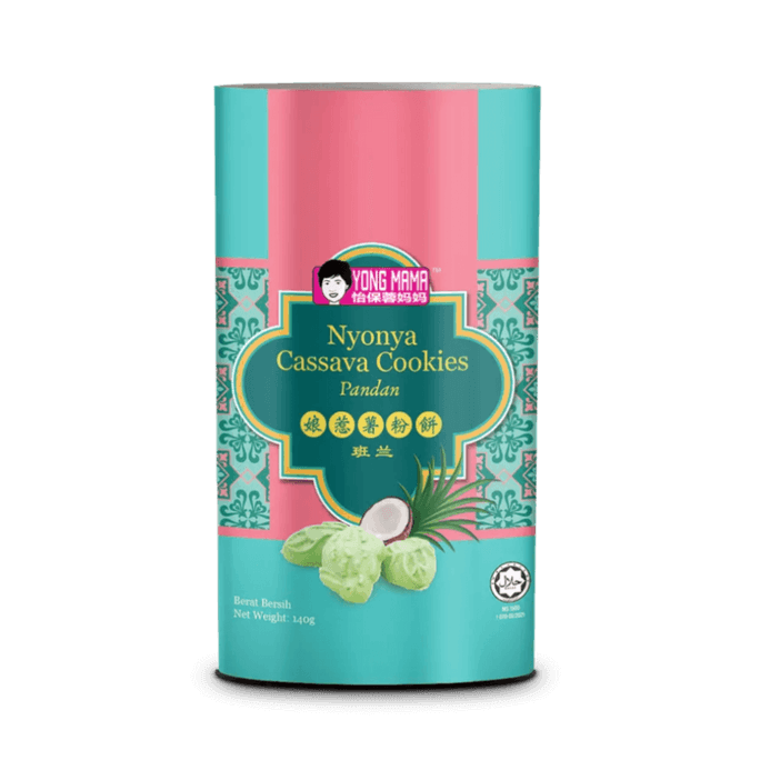 YONG MAMA Nyonya Coconut Milk Cassava Cookies Pandan,4.93 oz | Snacksgift