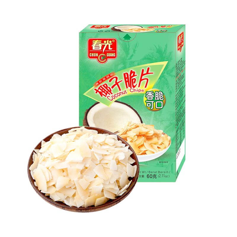 Chun Guang Chips de noix de coco originales 60g