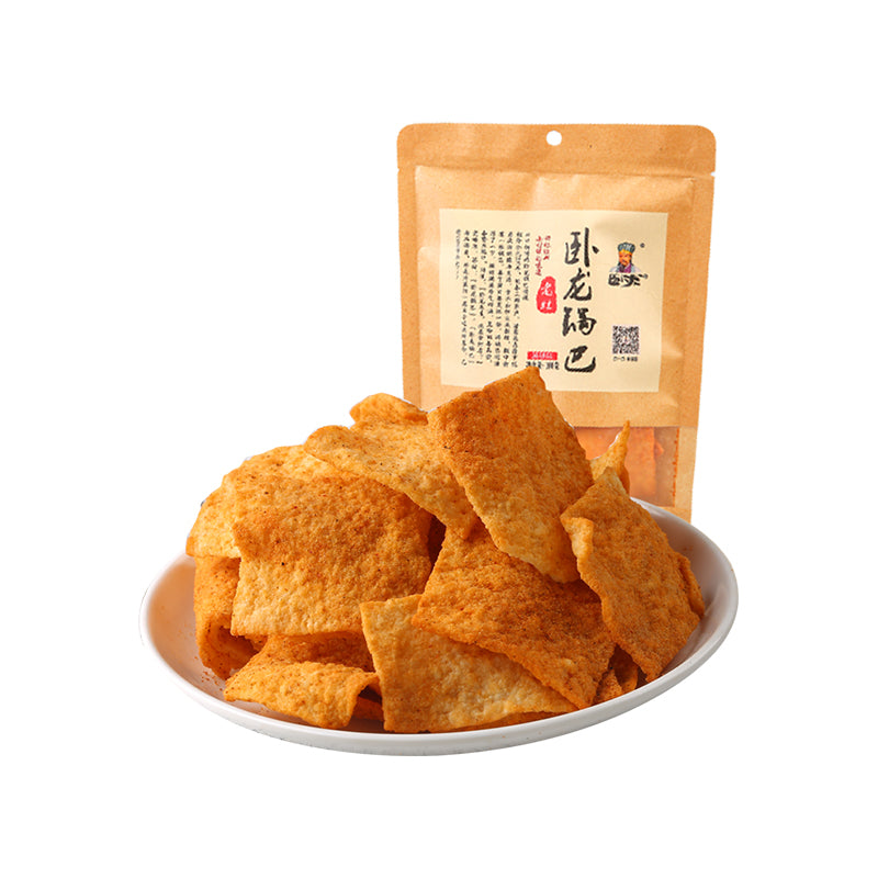 Délicieux Wolong Snack de riz croustillant épicé séché 100g