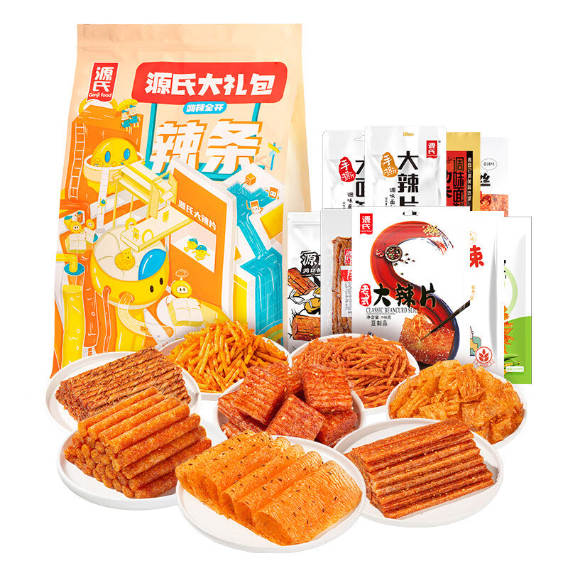 Genji Food Latiao Spciy Sticks Spicy Strips Gift Pack 1534g