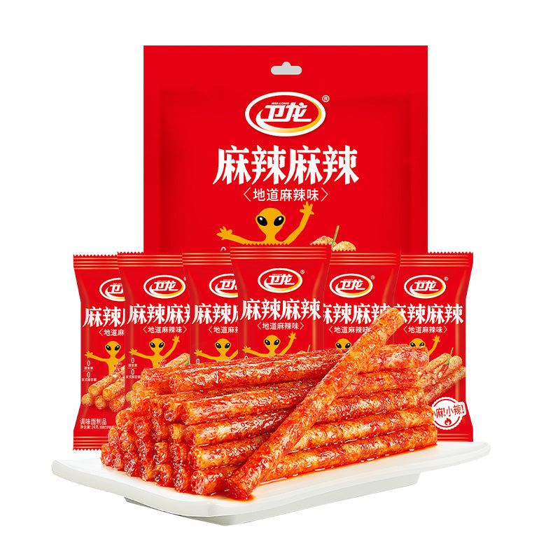 Delicious Weilong Spicy Sticks Mala Spicy Strips Medium Spicy Delight 108g