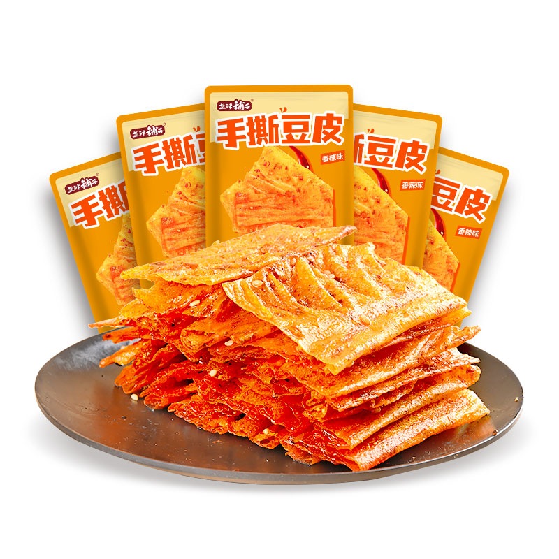 Delicious YanjinShop Latiao Spicy Strips Dried Bean Curd 10 Packs 117g Total